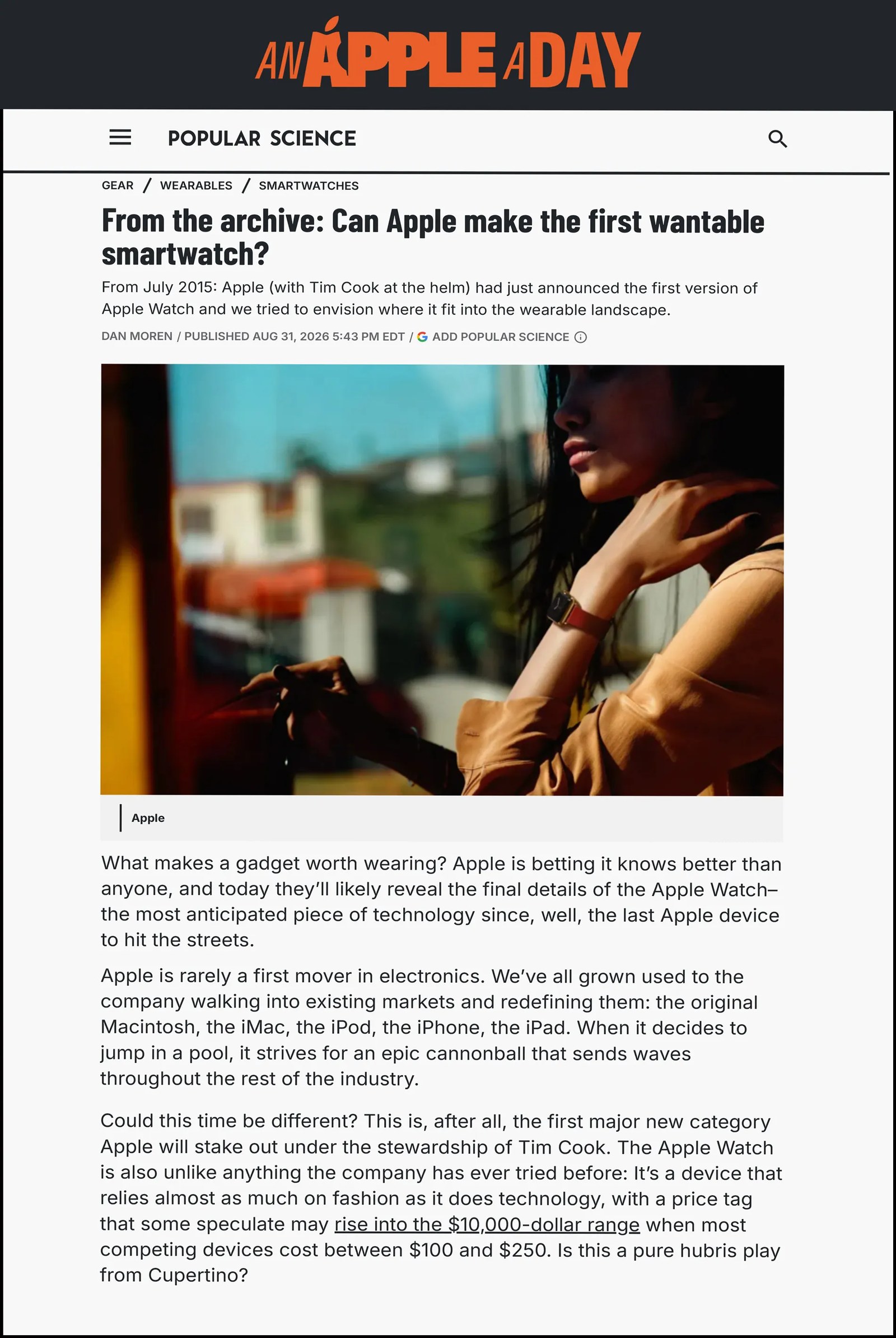 Apple Watch: Teknolojiyle Moda Nasıl Birleşti?