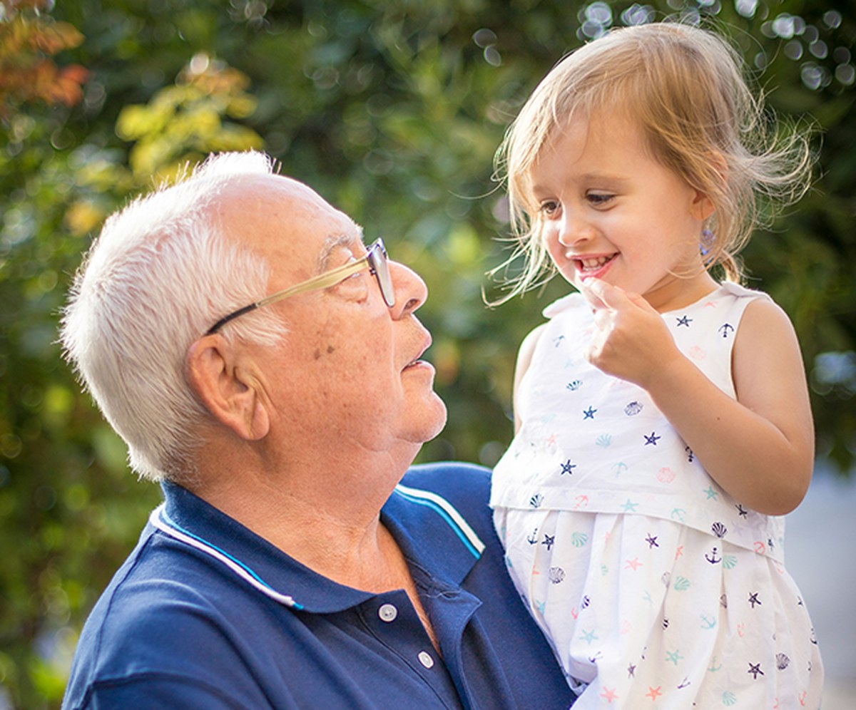 Grandparent and grandchild