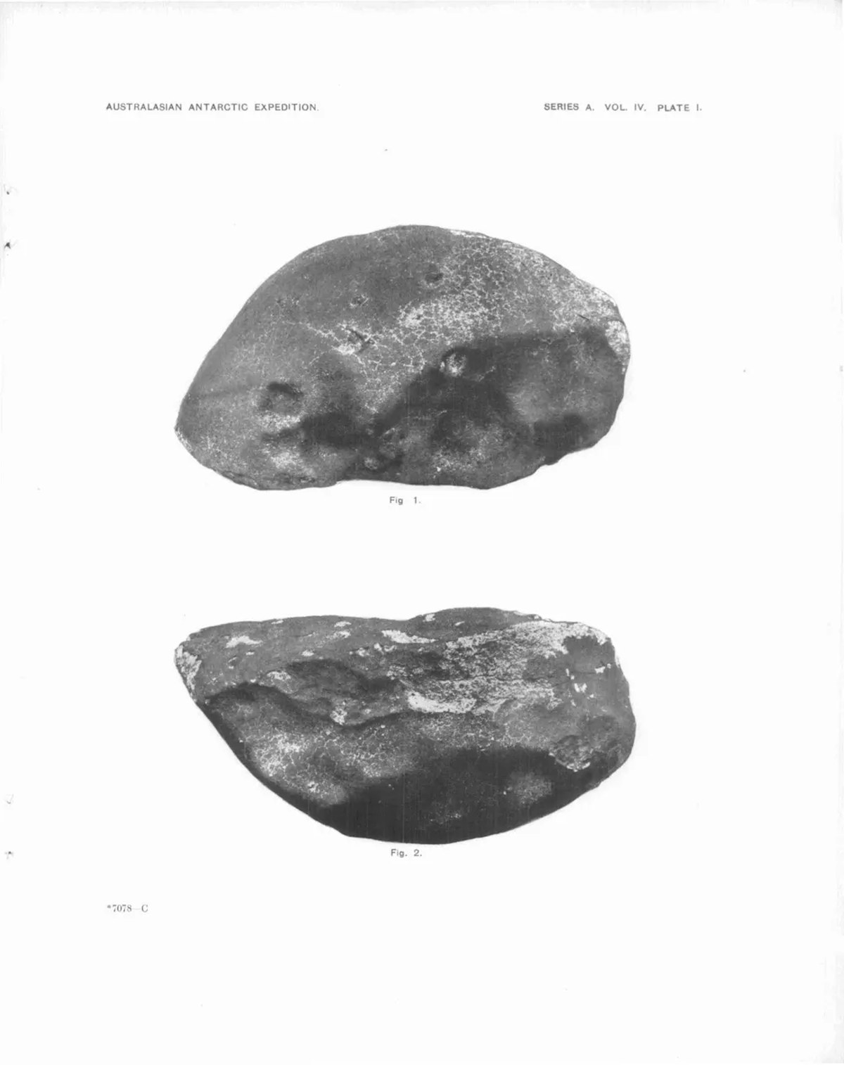 Two views of a rock.